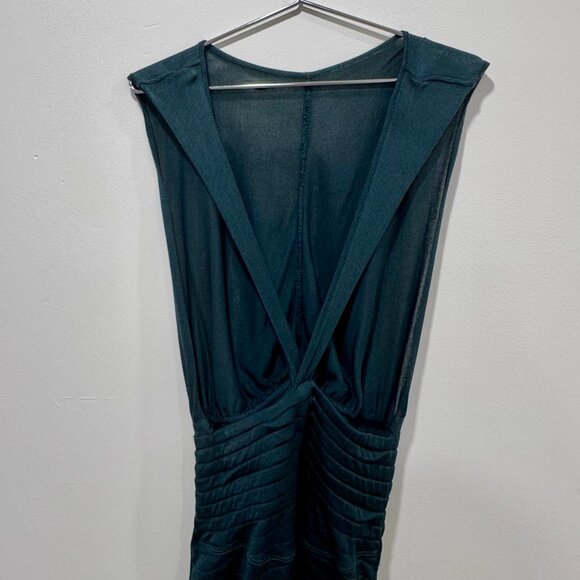 ALAIA - BOTTLE GREEN KNIT BODYSUIT - SIZE XS - Picture 3 of 4